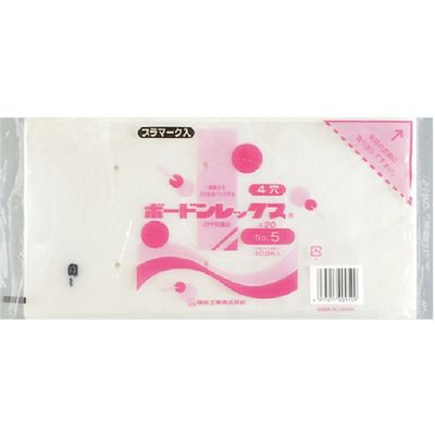 福助工業 福助 ボードンレックス#20NO.5 4穴プラ 100枚入 0451533 1セット(6000枚:100枚×60袋)（直送品）