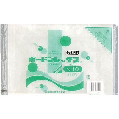 福助工業 福助 ボードンレックス#25NO.10 穴なし 100枚入 0451371 1セット(6000枚:100枚×60袋)（直送品）