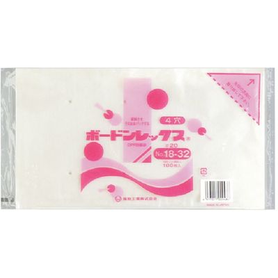 福助工業 福助 ボードンレックス#20NO.18ー32 4穴 100枚入 0451770 1セット(6000枚:100枚×60袋)（直送品）