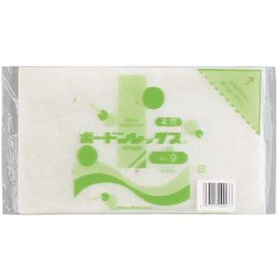 福助工業 福助 ボードンレックス#25NO.9 4穴 100枚入 0450588 1セット(8000枚:100枚×80袋) 432-5163（直送品）