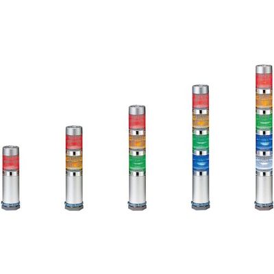 パトライト スーパースリムLED超小型積層信号灯 MES-402A-GBYR 1台 389-3951（直送品）