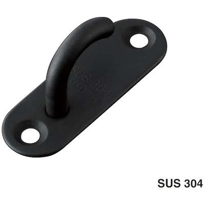 ふじわら ブラックオープンパッドアイ 6mm OPD-6B 1個 524-2714（直送品）