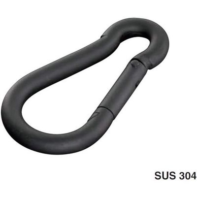 ふじわら ブラックカラビナフック KF-5B 1個 524-9398（直送品）