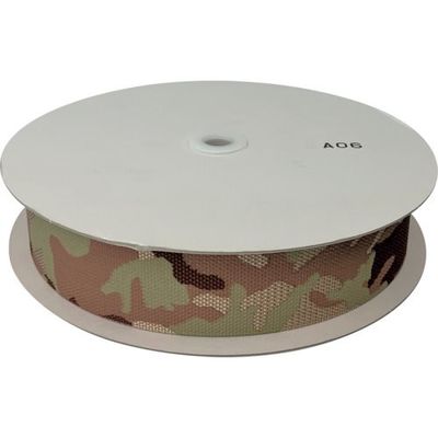 ユタカメイク ベルト 迷彩ナイロン平ベルトドラム巻 デザート 1.8t×50mm×25m PFMH-331 1巻 474-4355（直送品）