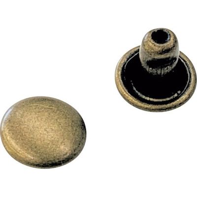 ユタカメイク 平ベルト金具 両面カシメ 小オス・メス(各10個) JO-S 1袋(10組) 460-0209（直送品）