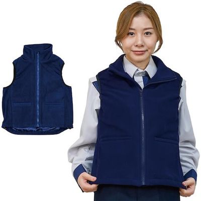 岡潮 手洗い洗濯できるフリースUSB電熱ベスト40211 (ウェアのみ) 4L OK40211_WEAR_4L 1着 520-4591（直送品）