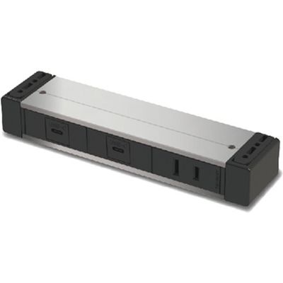 石黒製作所 プラパート カセット式コンセント G001 シルバー 電源1口/USBーC(中継)2口 G001-3-ECC-S 1個（直送品）