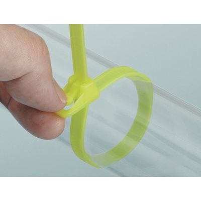 TYTON インシュロックタイ アウトレバー・リピートタイ屋内用(100本入)黄色 幅4.7×長さ150 ORF150-S-YLW（直送品）