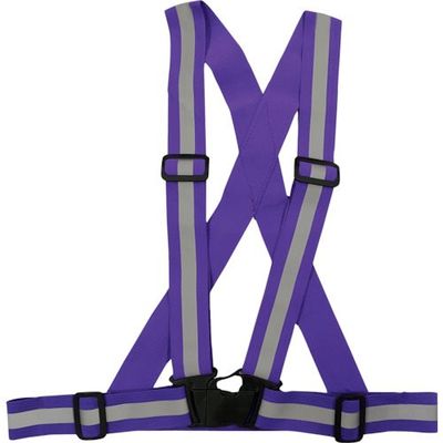 ミズケイ 伸縮タスキ型ベスト パープル 5941195 1枚 408-1351（直送品）