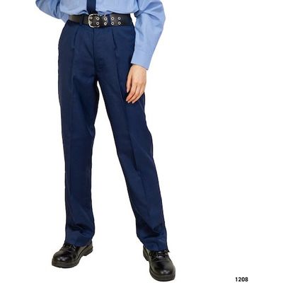 岡潮 警備女子スラックス1208(春夏秋)脇ゴム L 1208-L 1本 476-6583（直送品）