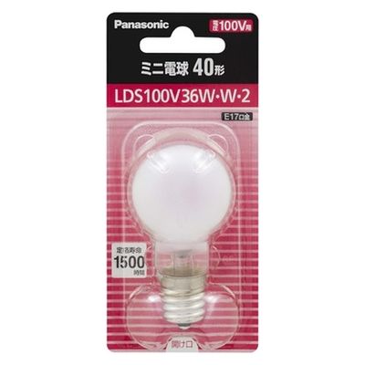 パナソニック LDS100V36WW2 ミニ電球40形 ホワイト 4549980695685 1セット(1個×5)（直送品）
