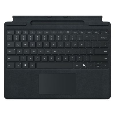 マイクロソフト Surface Pro キーボード ペン格納トレイ付き ブラック 8XB-00157 1個（直送品）