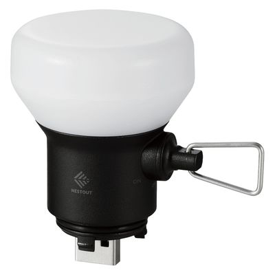 LED ランタン NESTOUT アウトドアバッテリー 専用ギア ブラック DE-NEST-GLP01BK エレコム 1個（直送品）