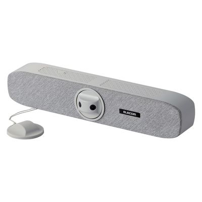 ビデオバー カメラ・スピーカー・マイク一体型 WEB会議システム コンパクト グレー UCAM-VB60FBGY エレコム 1個（直送品）