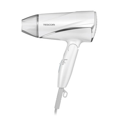 ヘアドライヤー マイナスイオン 大風量 速乾 軽量 1200W 折りたたみ ホワイト TD330B-W/E テスコム 1個（直送品）