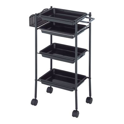 西村製作所 トレーワゴン(Cー305) 510×280×835mm ブラック 66-0014-39 1台（直送品）