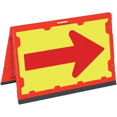 三甲 折りたたみ矢印ボード(看板なし)レッド 80100701RE401 1個 67-7314-56（直送品）