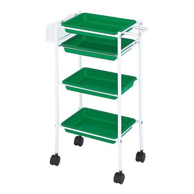 西村製作所 トレーワゴン(Cー305) 510×280×835mm グリーン 66-0014-43 1台（直送品）