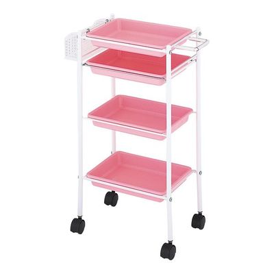 西村製作所 トレーワゴン(Cー305) 510×280×835mm ピンク 66-0014-51 1台（直送品）