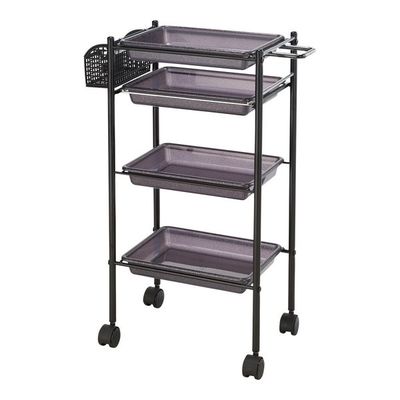 西村製作所 トレーワゴン(Cー305) 510×280×835mm キラキラスモーク 66-0014-65 1台（直送品）