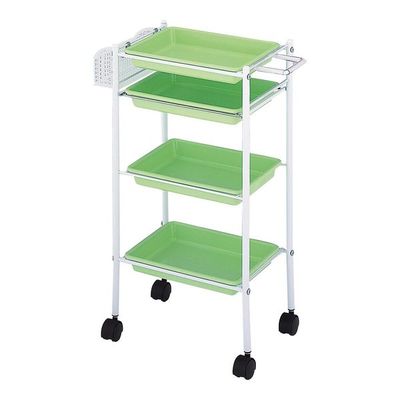 西村製作所 トレーワゴン(Cー305) 510×280×835mm ライム 66-0014-55 1台（直送品）