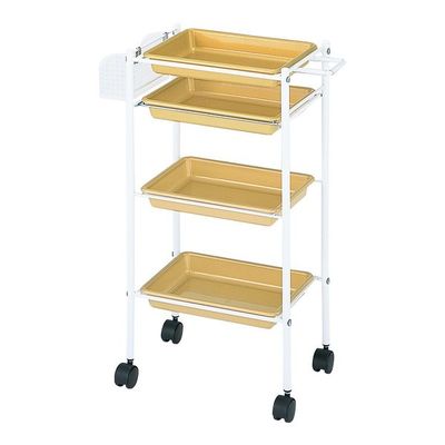 西村製作所 トレーワゴン(Cー305) 510×280×835mm ゴールド 66-0014-61 1台（直送品）