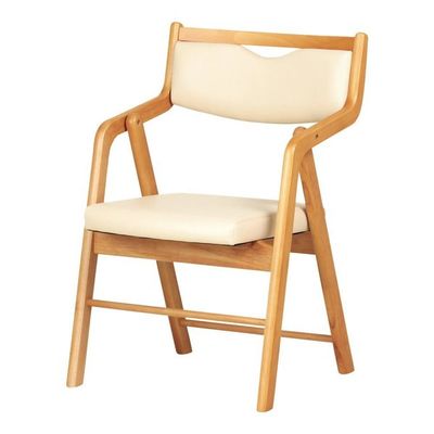 グローリープラン 折りたたみチェア ひじ付 Care-212-O 1個 66-0013-44（直送品）