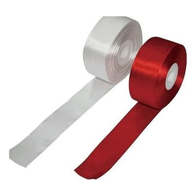 銀鳥産業 テープカット用リボン 紅白 10m 1パック(2個入) 459-001 1パック(2個) 65-0369-69（直送品）