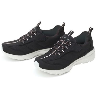 阪神素地 羽マジックシューズ 婦人 ブラック 24.0cm LE3950 1足 67-5761-72（直送品）