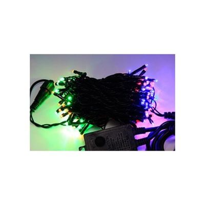 アズワン LEDストレートライト 100球 10m カラー 黒ケーブル 67-6595-20 1式（直送品）