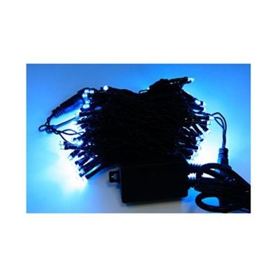 アズワン LEDストレートライト 100球 10m アクアブルー 黒ケーブル 67-6595-25 1式（直送品）