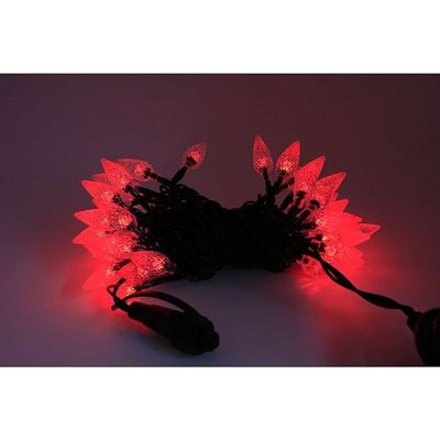 アズワン LEDストレートライト イチゴ 赤 50球 5m 黒ケーブル 67-6595-38 1式（直送品）