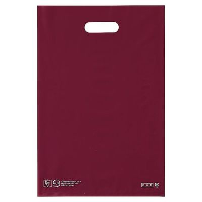 アズワン ポリ袋ソフト型 エンジ 50×60cm 厚み表記入 500枚 67-6872-28 1セット(500枚)（直送品）