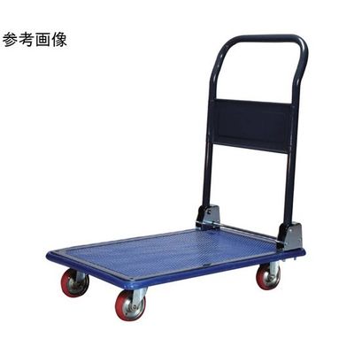 エヌケーキャリーキャスター スチール台車(ハンドル折りたたみ式) 67-6884-55 1個（直送品）