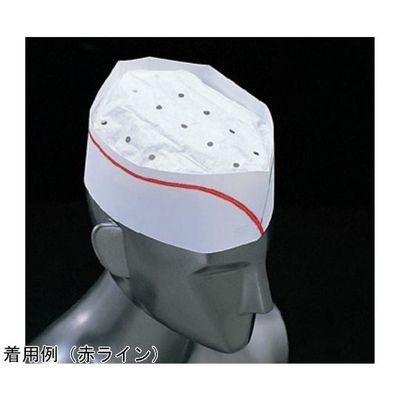 Pal フォレージュハット「ペーパー」(100枚入)青ライン 67-6899-72 1セット(100枚)（直送品）