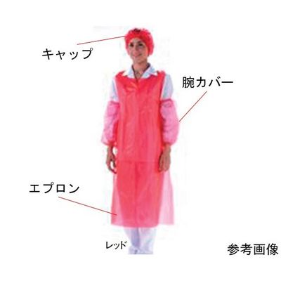 スギコ産業 オーバースリーブ(腕カバー)100枚入 ホワイト 67-6901-43 1組(100枚)（直送品）