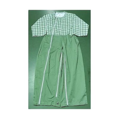 アズワン 介護つなぎ グリーン LLサイズ 10枚入 68-4096-38 1箱(10枚)（直送品）