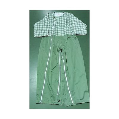 アズワン 介護つなぎ グリーン Lサイズ 10枚入 67-6638-61 1箱(10枚)（直送品）