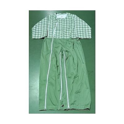 アズワン 介護つなぎ グリーン Mサイズ 10枚入 68-4096-40 1箱(10枚)（直送品）