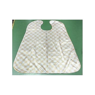 アズワン 食事用エプロン 格子柄 オレンジ 100枚入 68-4096-56 1箱(100枚)（直送品）