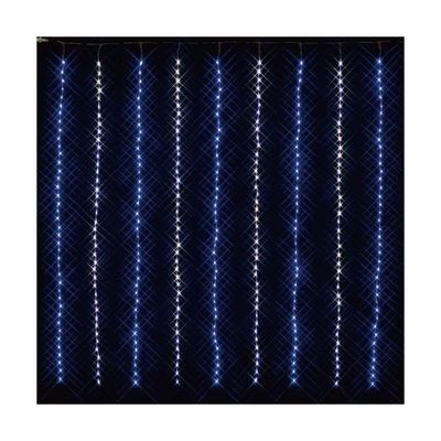 アズワン 【400球】LEDデラックスカーテンライト 屋外使用可 ホワイト/ブルー 65-8117-22 1セット（直送品）