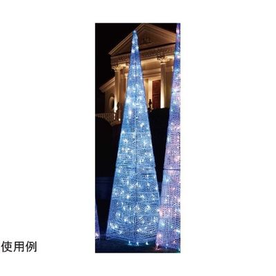 アズワン LEDビッグクリスタルツリー 屋外使用可 ホワイト 65-8117-33 1セット（直送品）