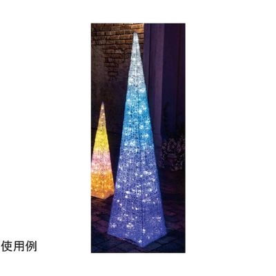 アズワン LEDプリンセスツリーライト 【屋外使用可/コントロール不可】H150cm ブルー 65-8117-39 1セット（直送品）