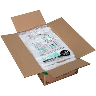 紺屋商事 【ケース販売】 レジ袋 半透明 東30西40号 260(390)×480 100枚×20パック入 723230 1箱(2000枚)（直送品）