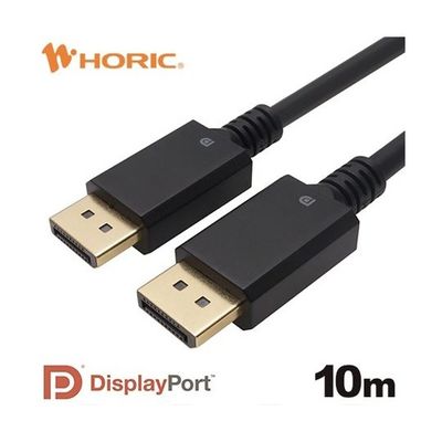 ホーリック Displayportケーブル 10m DP100-714BB 1本 67-2507-63（直送品）