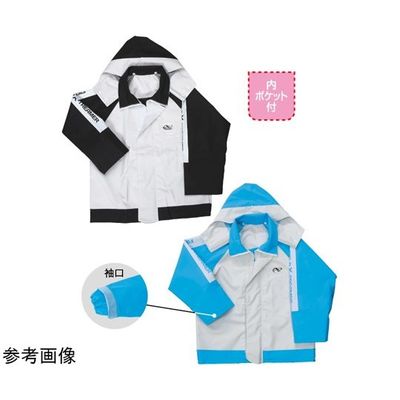 阪神素地 ジャケット ツートン Mサイズ ブラック RA-51 1着 67-4890-08（直送品）