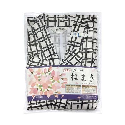 大和工場 ご尊体用ガーゼ寝巻き 紳士用 M 袖テープ式 695475 1枚 67-3053-36（直送品）