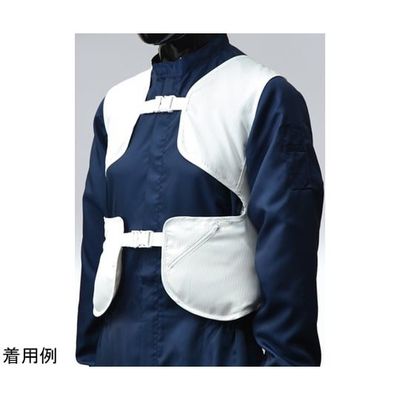 アズワン クリーンルーム用ファンジャケット(簡易ベスト型)セット品 FA(S~L) 67-6867-75 1セット（直送品）