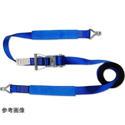 アズワン ラチェット式ラッシングベルト 5tタイプ 固定側:1m 調整側:7m Jフック 10本セット 67-4812-74 1箱(10本)（直送品）