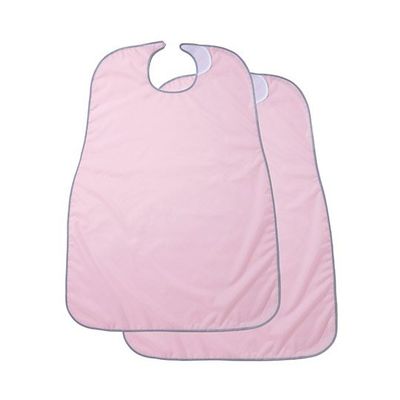 特殊衣料 食事前掛 2枚組 ピンク 1031 1組(2枚) 8-4705-11（直送品）